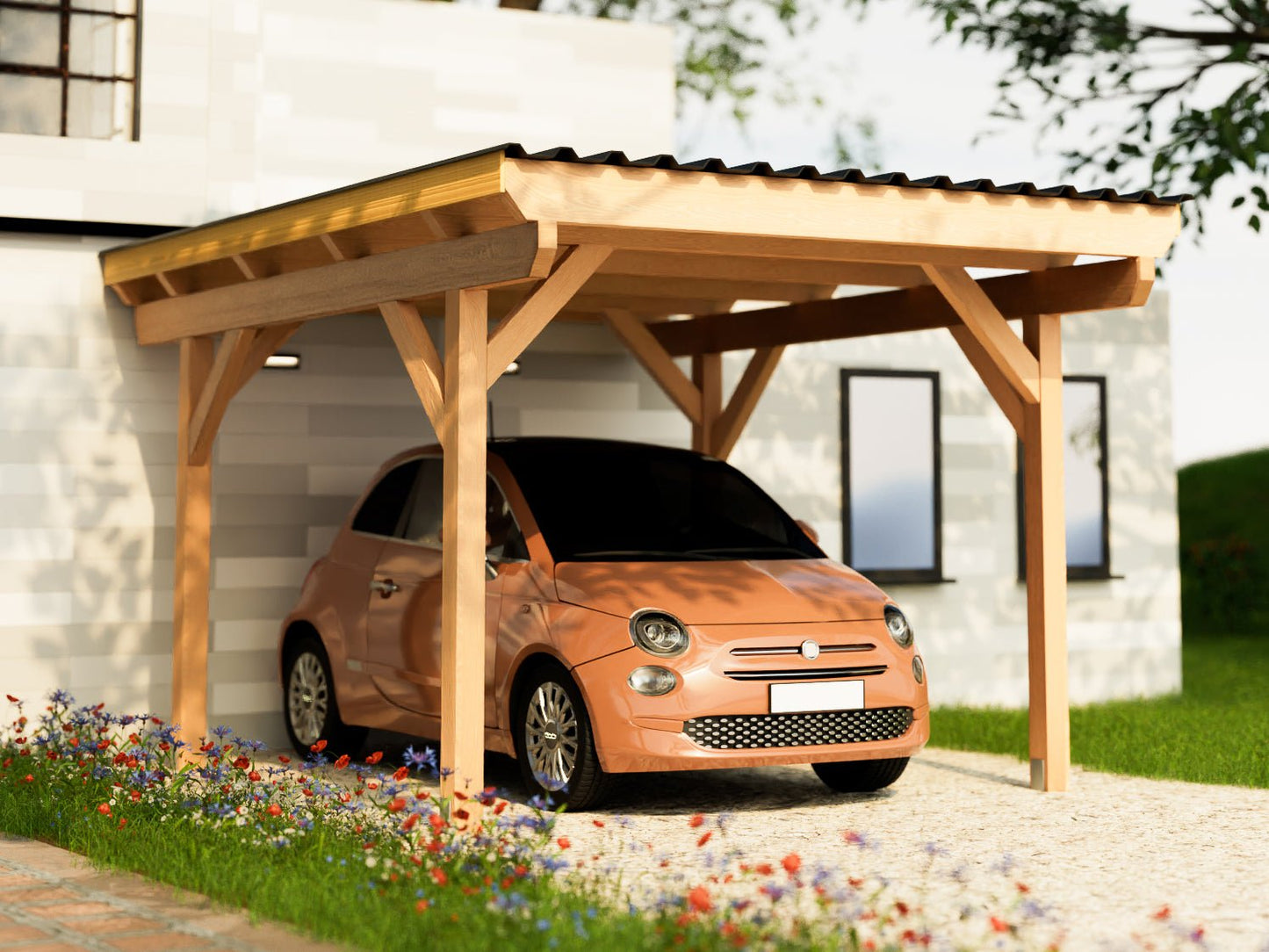 Carport Komplett - Bausatz - ATBULL