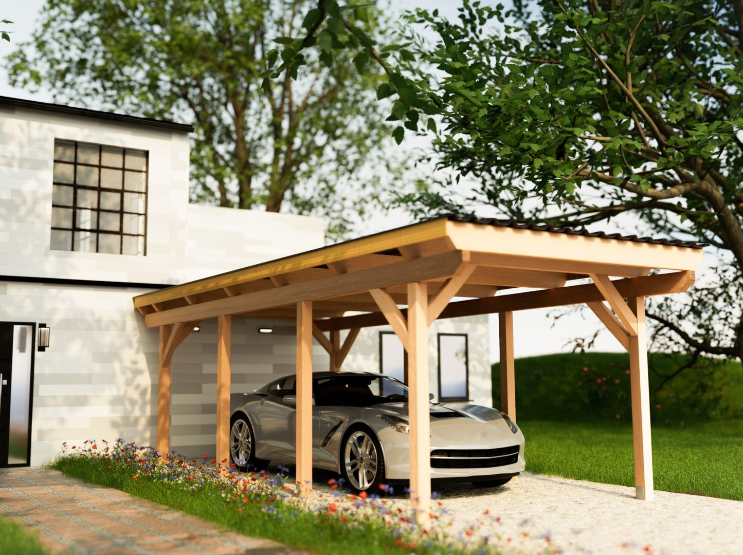 Carport Komplett - Bausatz - ATBULL
