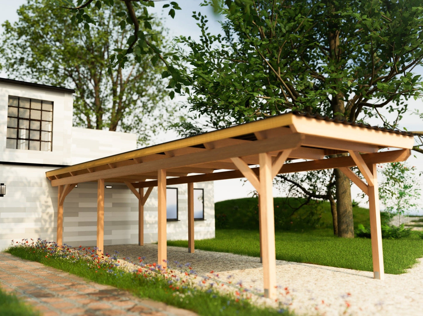 Carport Komplett - Bausatz - ATBULL