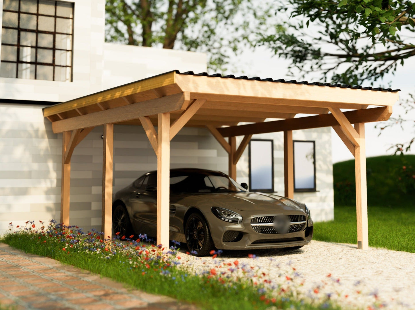 Carport Komplett - Bausatz - ATBULL