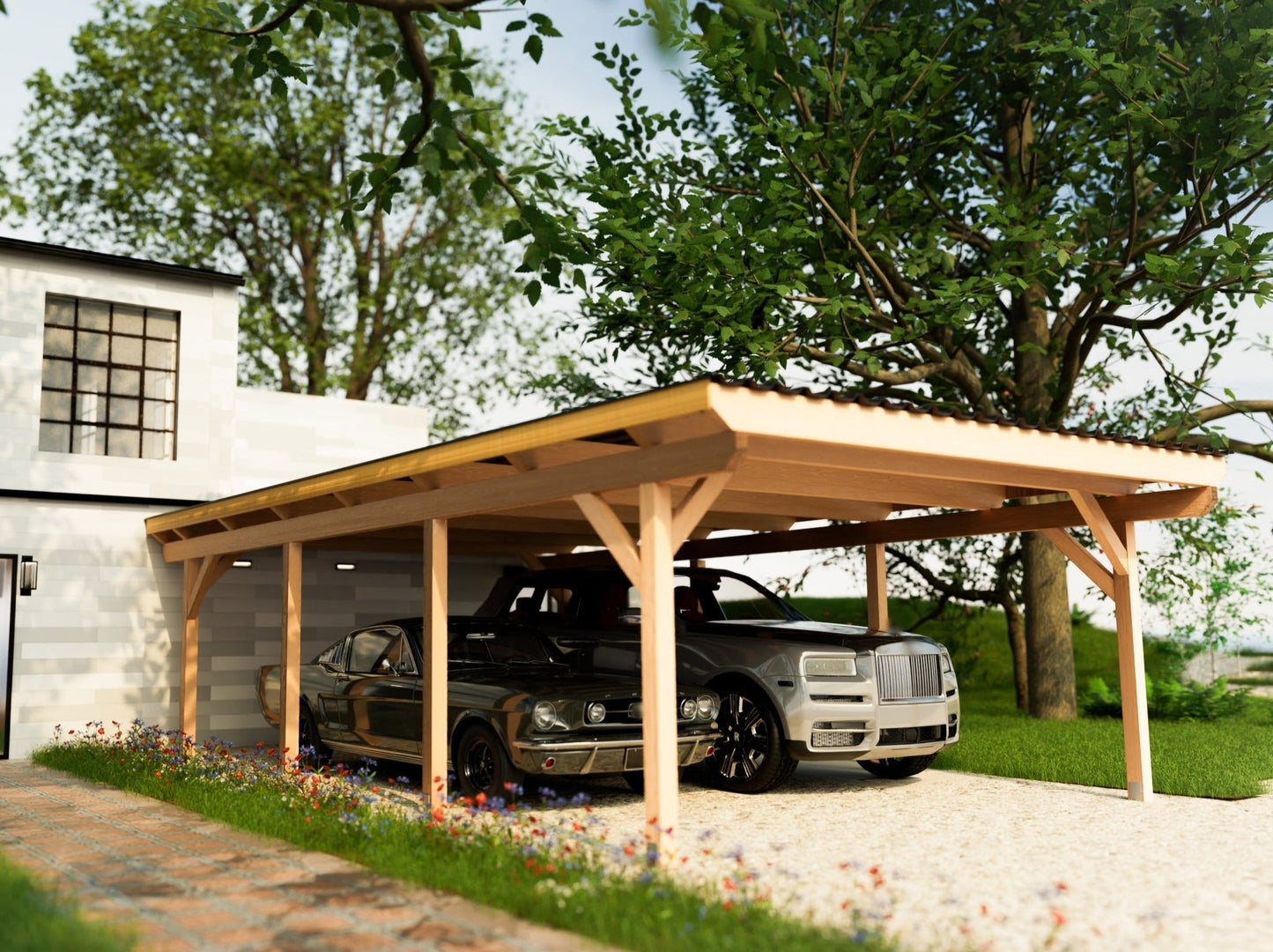 Carport Komplett - Bausatz - ATBULL