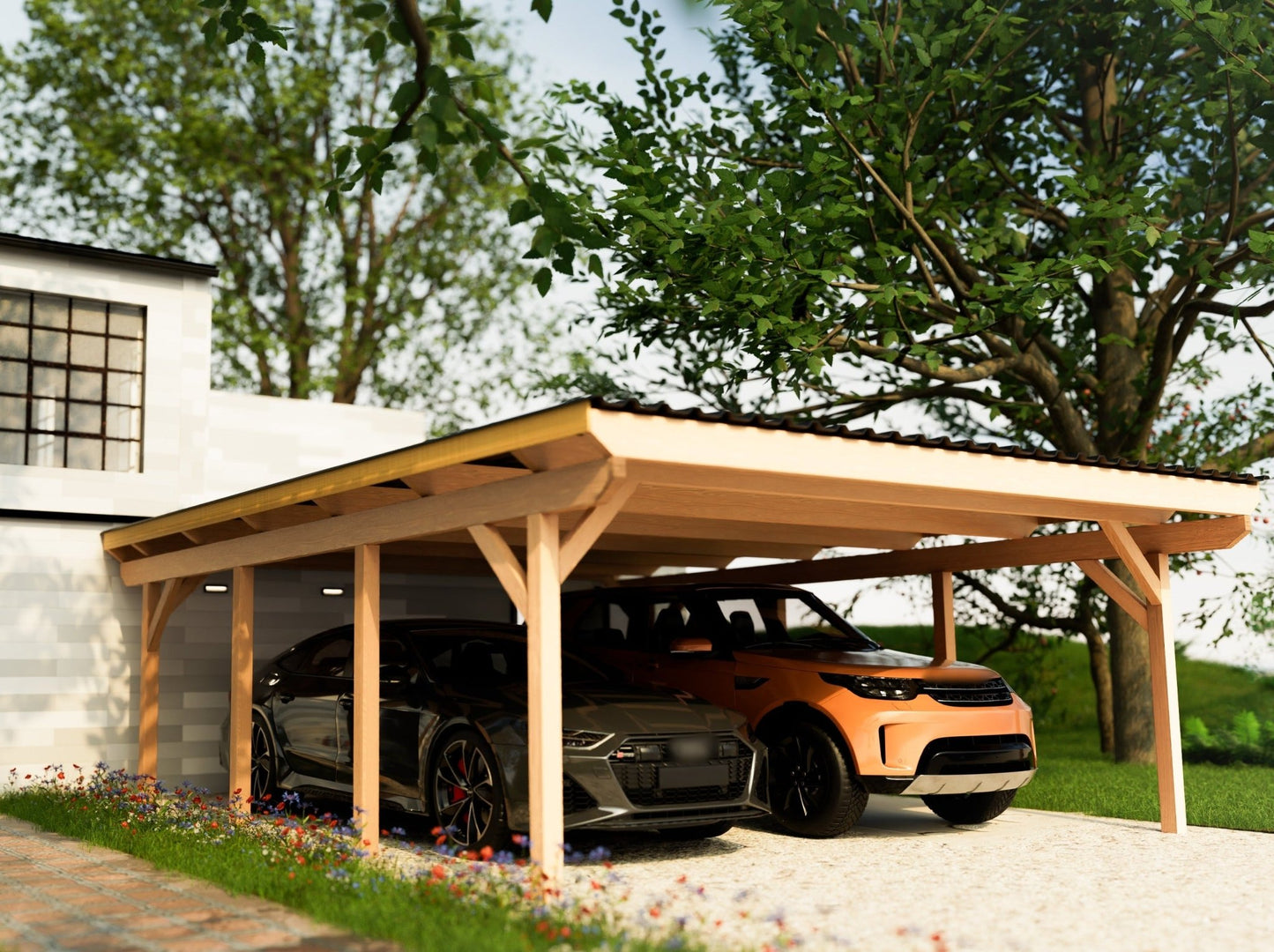 Carport Komplett - Bausatz - ATBULL