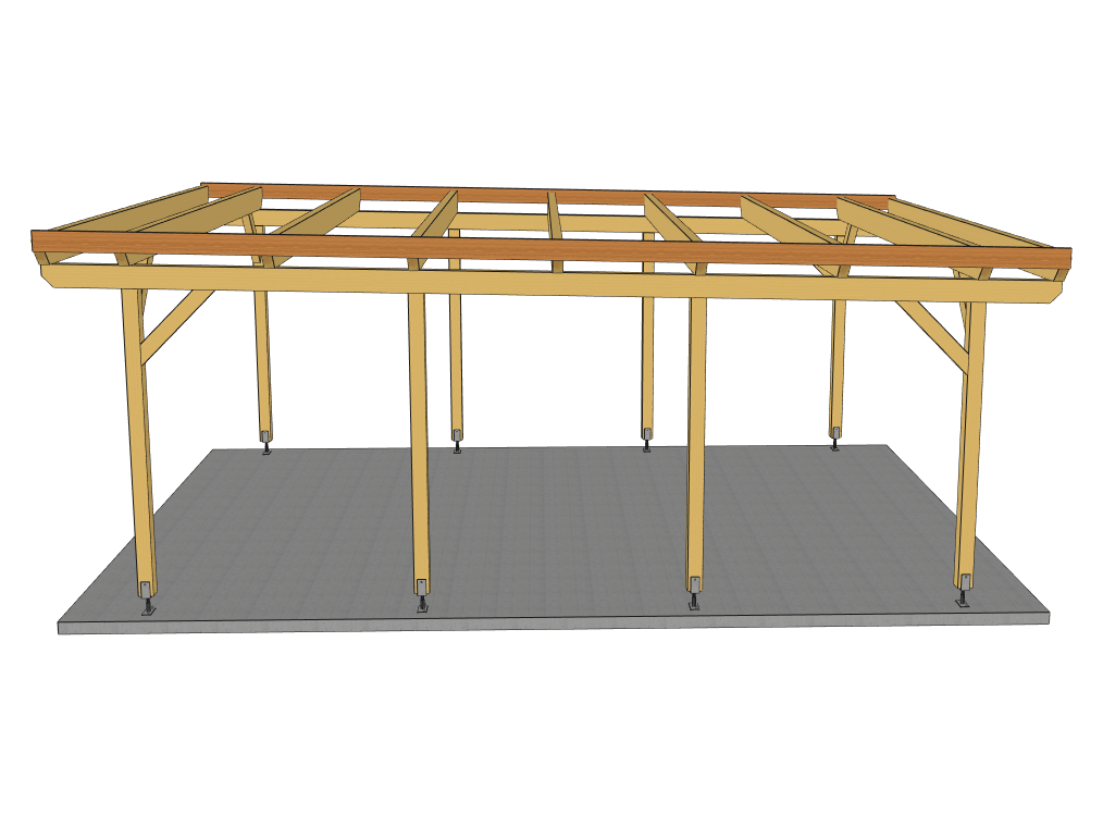 Carport Komplett - Bausatz - ATBULL