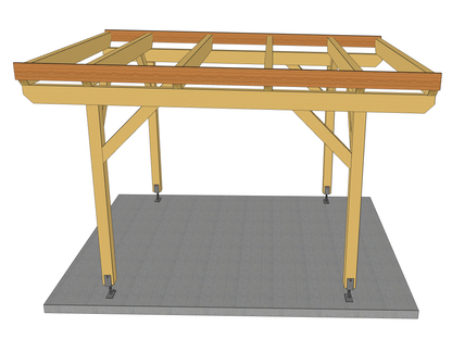 Carport Komplett-Bausatz inkl. Dach