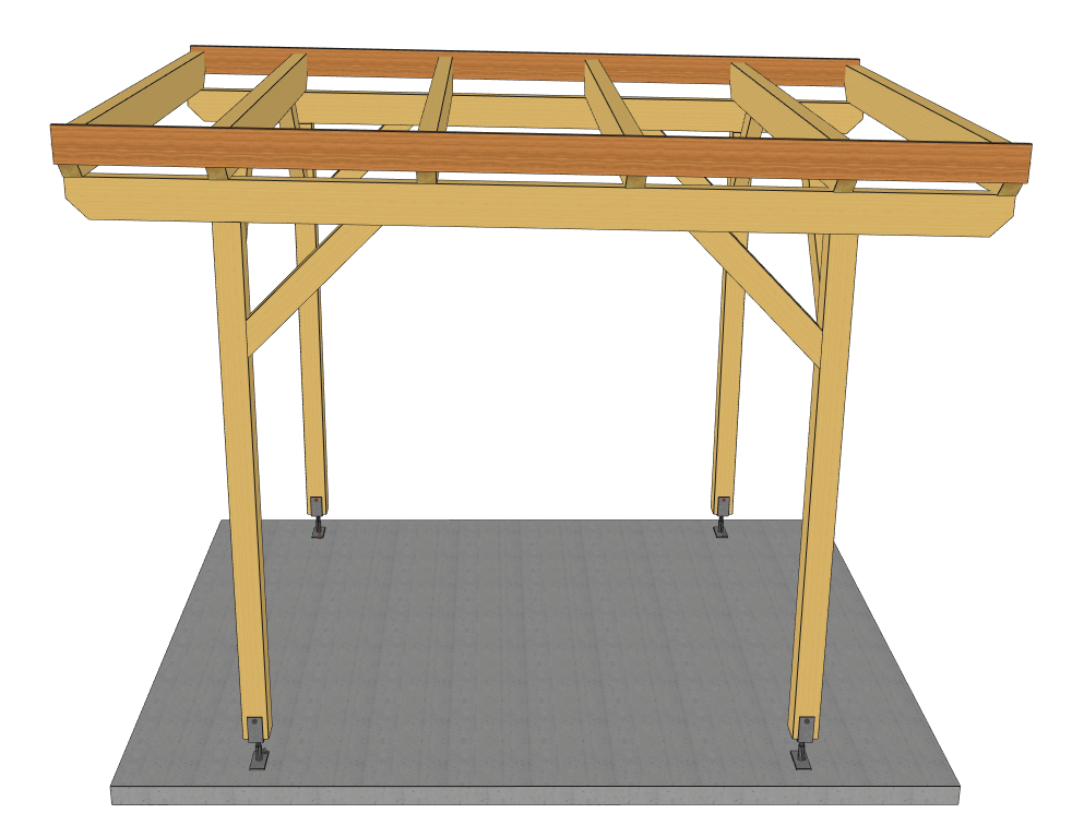 Carport Komplett-Bausatz inkl. Dach