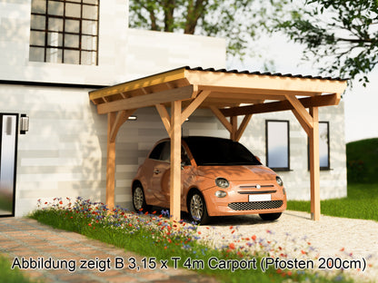 Carport Komplett-Bausatz inkl. Dach