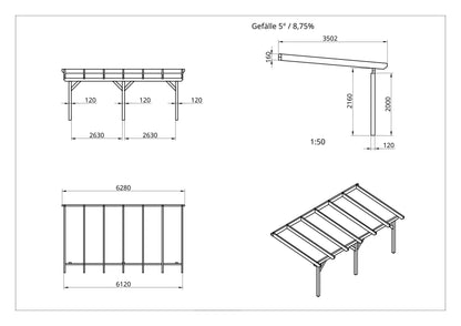 Terrassenüberdachung BSH Bausatz