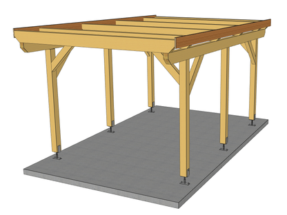 Carport Komplett-Bausatz inkl. Dach