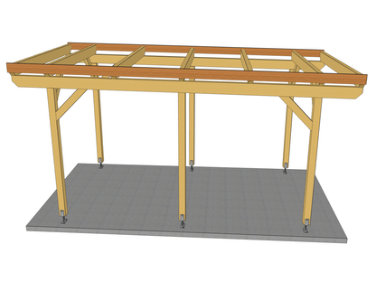 Carport Komplett-Bausatz inkl. Dach