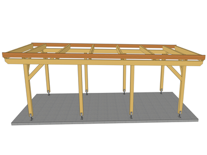 Carport Komplett-Bausatz inkl. Dach