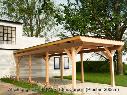 Carport Komplett-Bausatz inkl. Dach