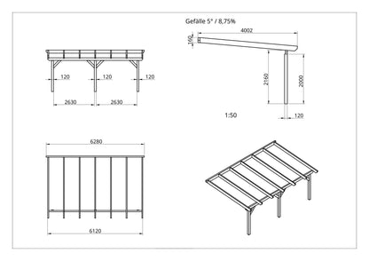 Terrassenüberdachung BSH Bausatz