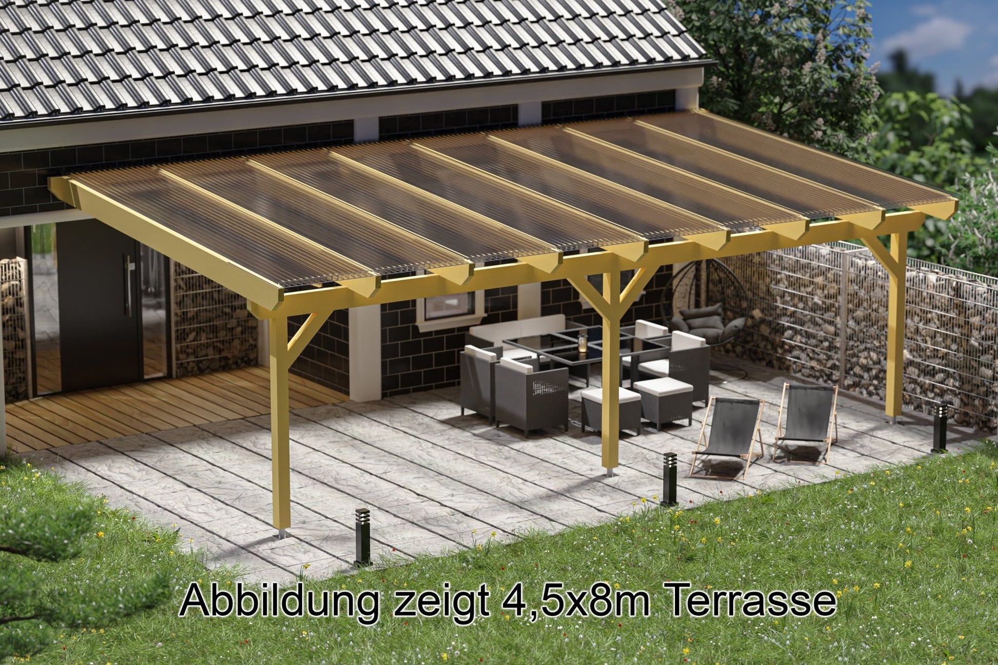 terrassenüberdachung mit markise bausatz Terrassenüberdachung BSH Bausatz – ATBULL