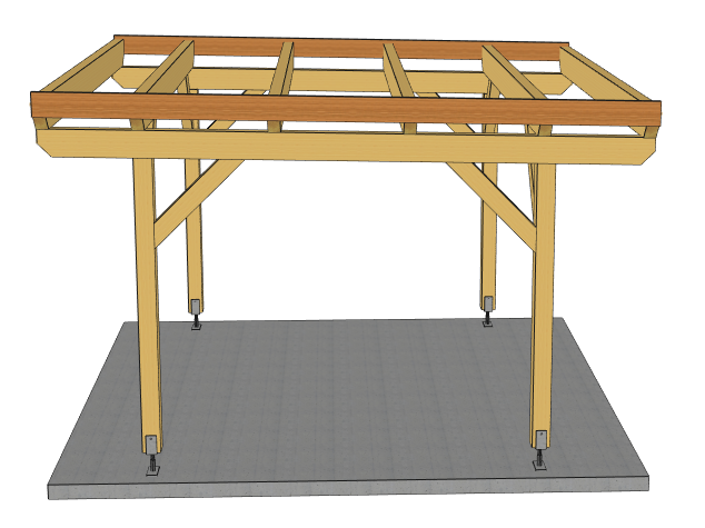 Carport Komplett-Bausatz inkl. Dach