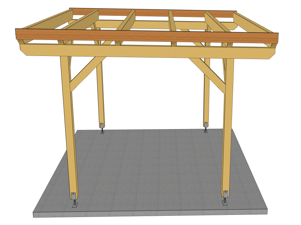 Carport Komplett-Bausatz inkl. Dach