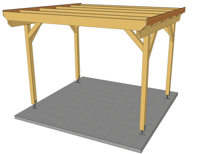 Carport Komplett-Bausatz inkl. Dach