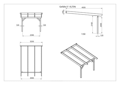 Terrassenüberdachung BSH Bausatz