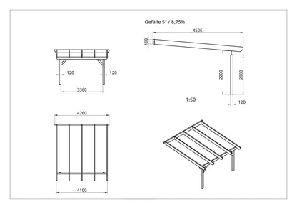 Terrassenüberdachung BSH Bausatz