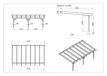 Terrassenüberdachung BSH Bausatz