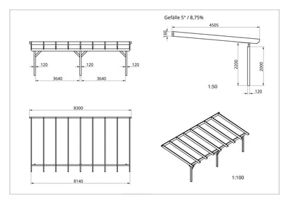 Terrassenüberdachung BSH Bausatz