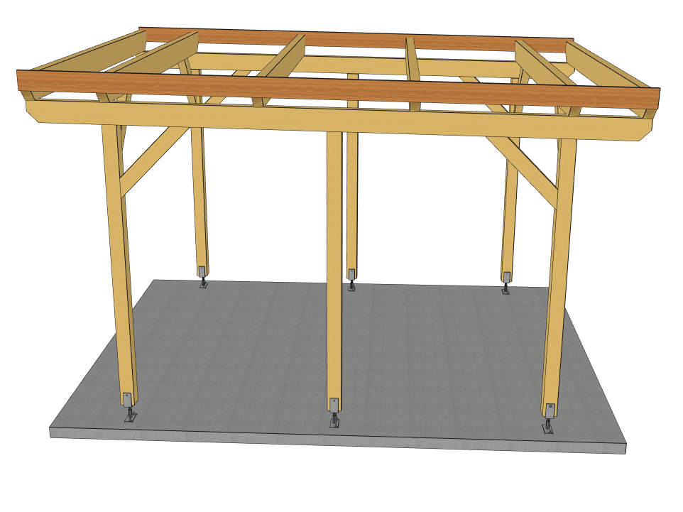 Carport Komplett-Bausatz inkl. Dach