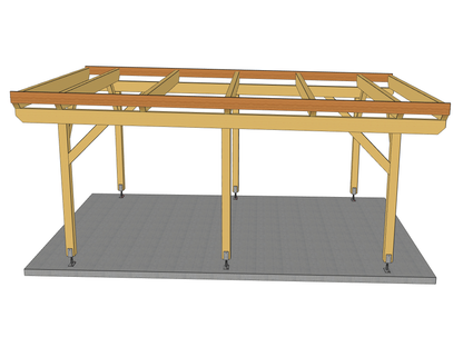 Carport Komplett-Bausatz inkl. Dach