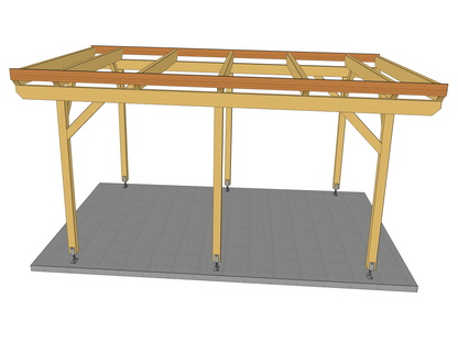 Carport Komplett-Bausatz inkl. Dach