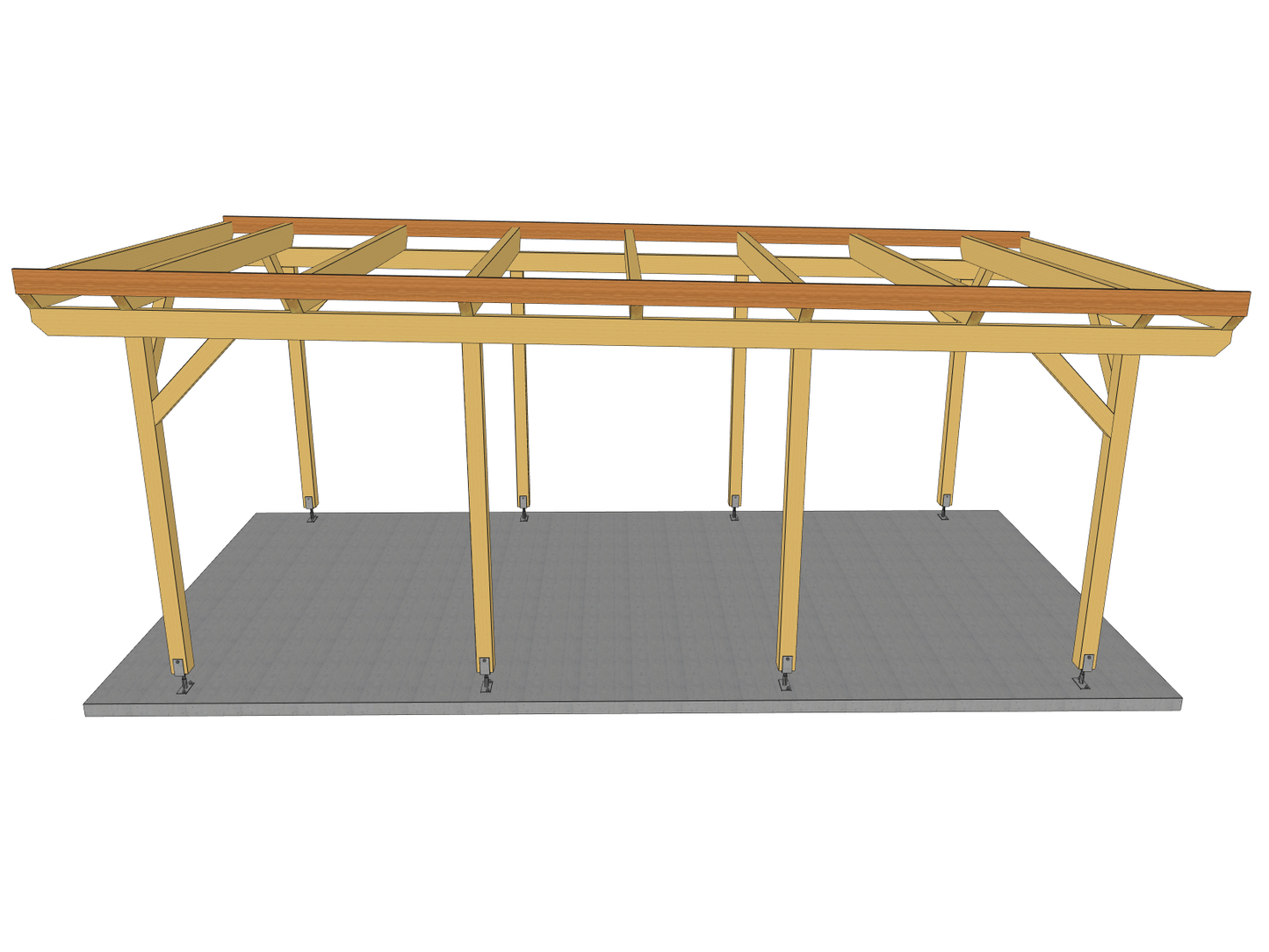 Carport Komplett-Bausatz inkl. Dach