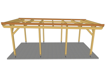 Carport Komplett-Bausatz inkl. Dach