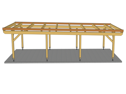 Carport Komplett-Bausatz inkl. Dach