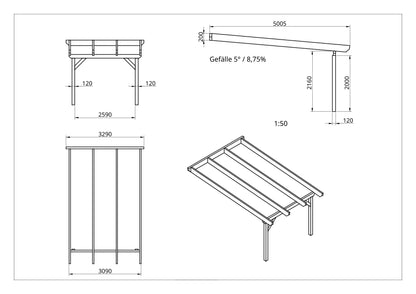 Terrassenüberdachung BSH Bausatz