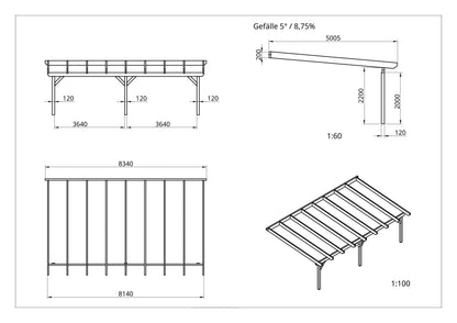 Terrassenüberdachung BSH Bausatz