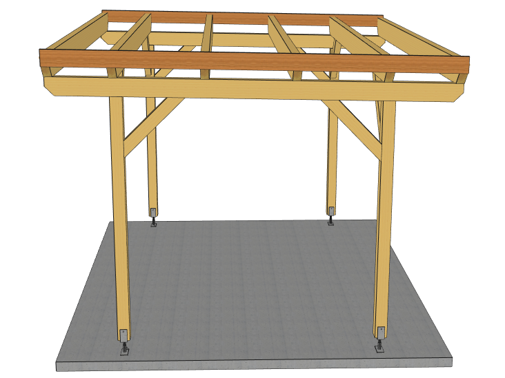 Carport Komplett-Bausatz inkl. Dach