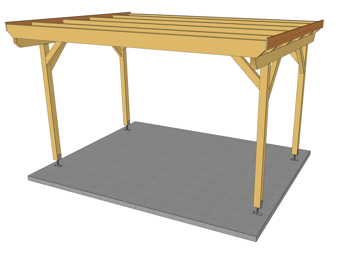 Carport Komplett-Bausatz inkl. Dach