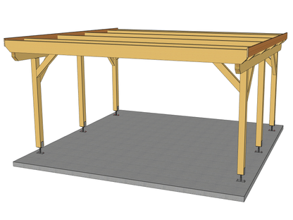 Carport Komplett-Bausatz inkl. Dach