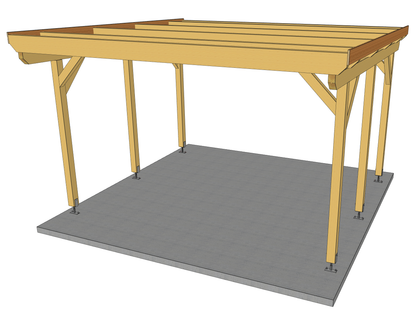 Carport Komplett-Bausatz inkl. Dach