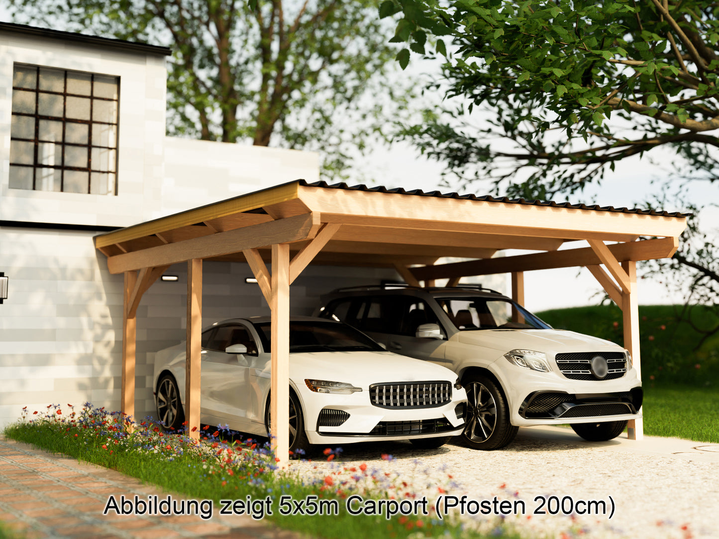 Carport Komplett-Bausatz inkl. Dach