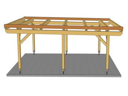 Carport Komplett-Bausatz inkl. Dach