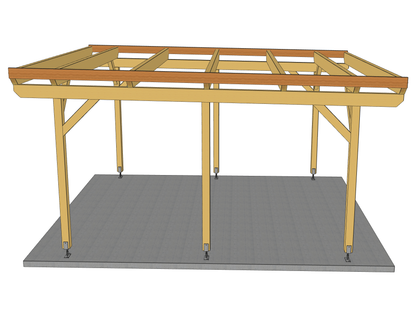 Carport Komplett-Bausatz inkl. Dach