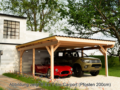 Carport Komplett-Bausatz inkl. Dach