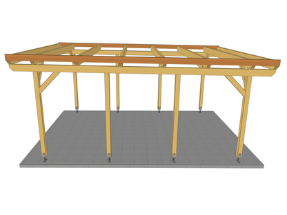 Carport Komplett-Bausatz inkl. Dach