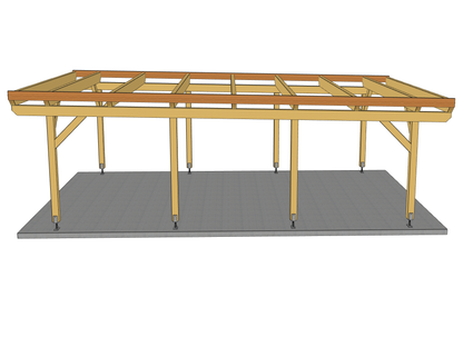 Carport Komplett-Bausatz inkl. Dach