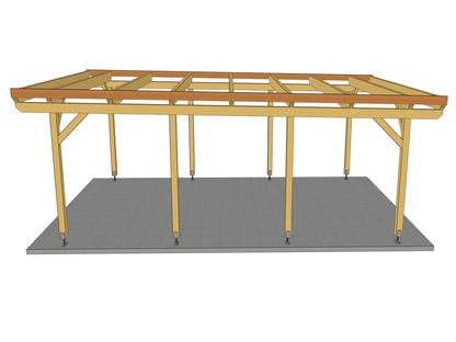 Carport Komplett-Bausatz inkl. Dach