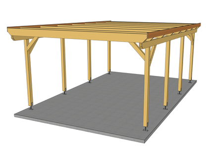 Carport Komplett-Bausatz inkl. Dach