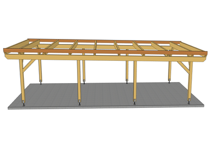 Carport Komplett-Bausatz inkl. Dach