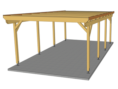 Carport Komplett-Bausatz inkl. Dach