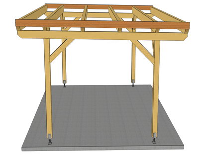 Carport Komplett-Bausatz inkl. Dach