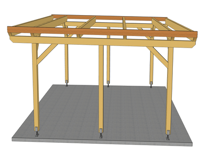 Carport Komplett-Bausatz inkl. Dach