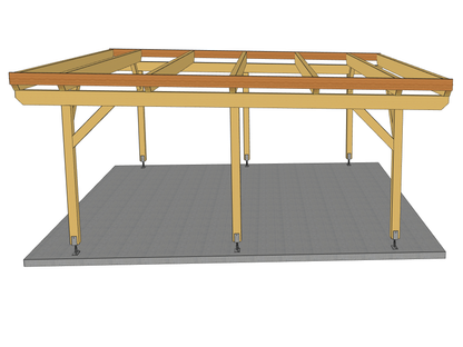 Carport Komplett-Bausatz inkl. Dach