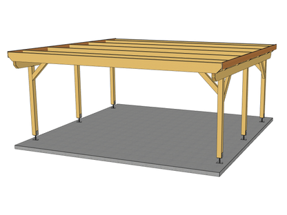 Carport Komplett-Bausatz inkl. Dach